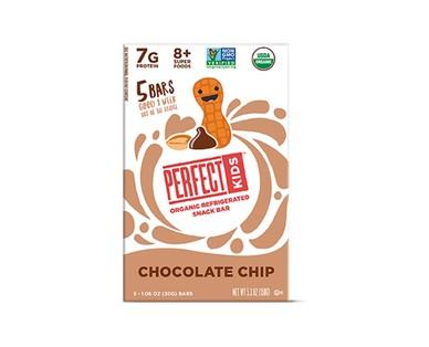 Perfect Kids Chocolate Chip or Peanut Butter Cookie Snack Bar 5 Pack