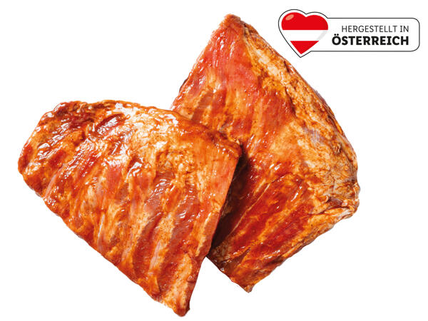 Frische Ofen-Ribs mariniert