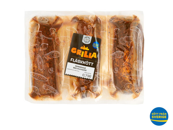 Skinkrulle BBQ anchochili