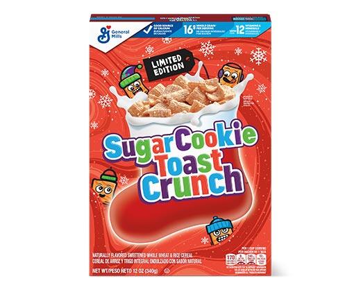General Mills Sugar Cookie or Gingerbread Toast Crunch Cereal