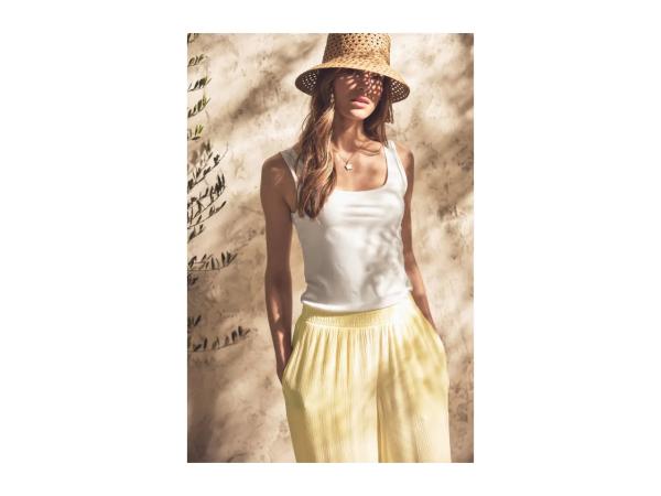Ladies' White Vest Tops - 2 Pack
