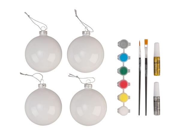 Crelando Paint Your Own Christmas Baubles Kit
