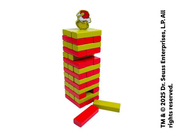 The Grinch Topple Tower Christmas Game