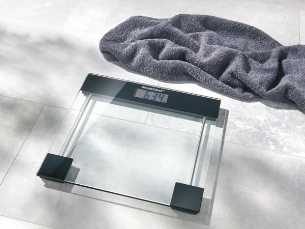 Glas-Personenwaage