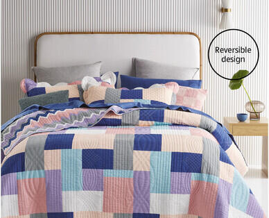 Quilted Coverlet Set Queen/King Size