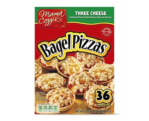 Mama Cozzi's Pizza Kitchen 
 Three Cheese Mini Pizza Bagels
