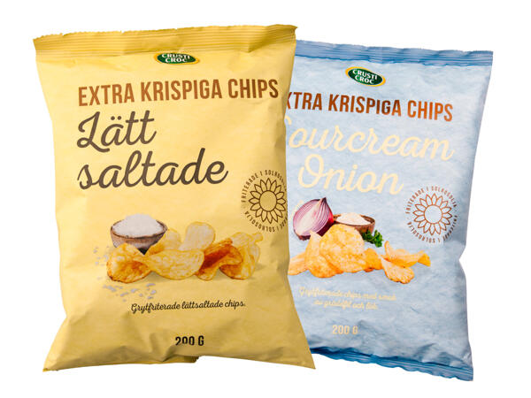 Grytfriterade chips