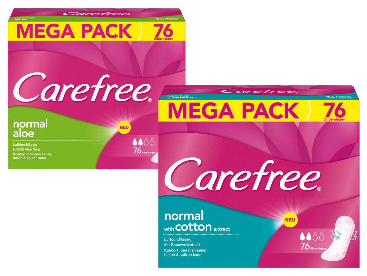 CAREFREE Slipeinlagen Megapack