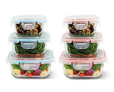 Crofton 
 6-Piece Glass Bowl Set with Snapping Lids