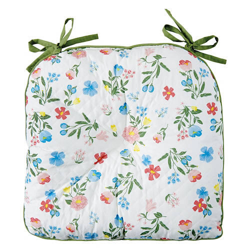 16" X 17" Reversible Chair Pad - Floral