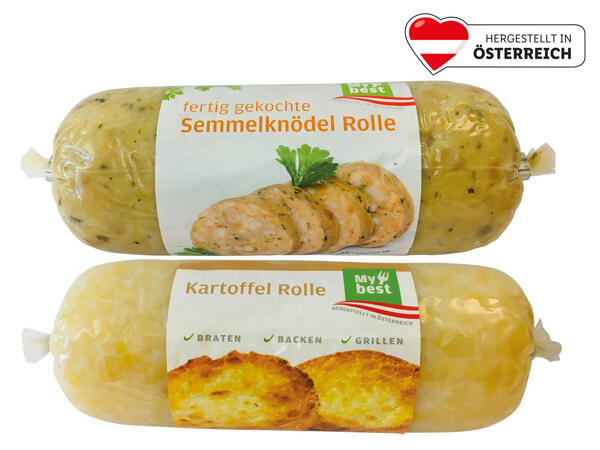 Semmelknödel oder Kartoffelrolle