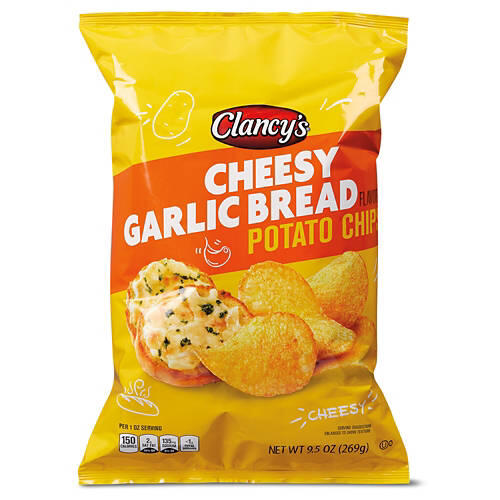 Cheesy Garlic Bread Flavored Potato Chips, 9.5 oz