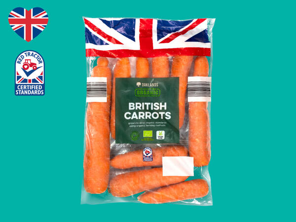 Oaklands British Organic Carrots