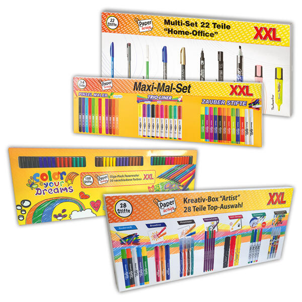 XXL-Buntstifte und Fasermaler