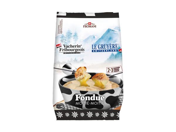 Fondue fraîche moitié-moitié
