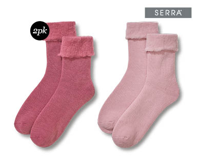 Ladies Bed Socks 2pk