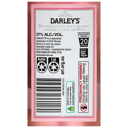 Gin Pink Darley's 700ml