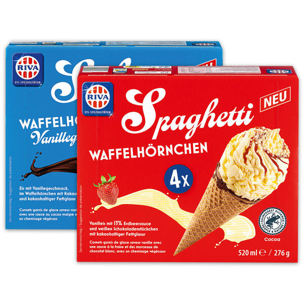 Spaghetti / Softeis Waffelhörnchen