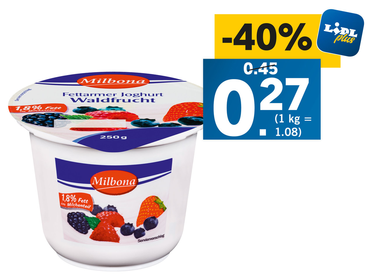 MILBONA Fruchtjoghurt