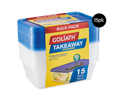 Takeaway Containers 15pk