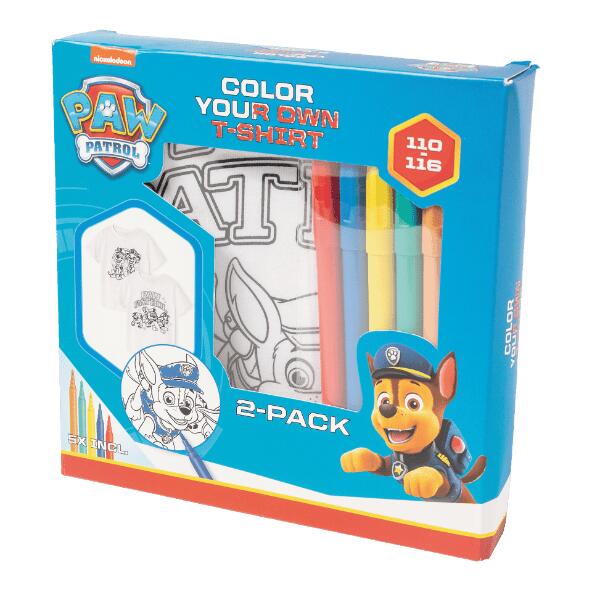 PAW PATROL(R) 				T-Shirt zum Bemalen, 2 St.