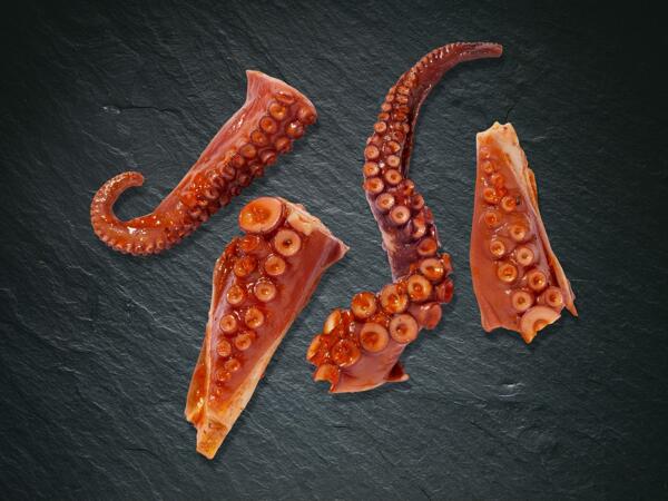Tentacules de poulpe marinés