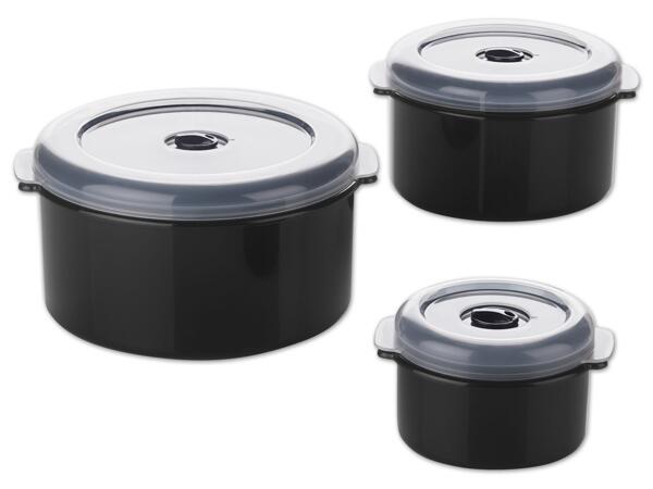 Mikrowellendosen-Set, 3-teilig