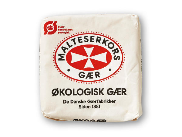MALTESERKORS Økologisk bagegær