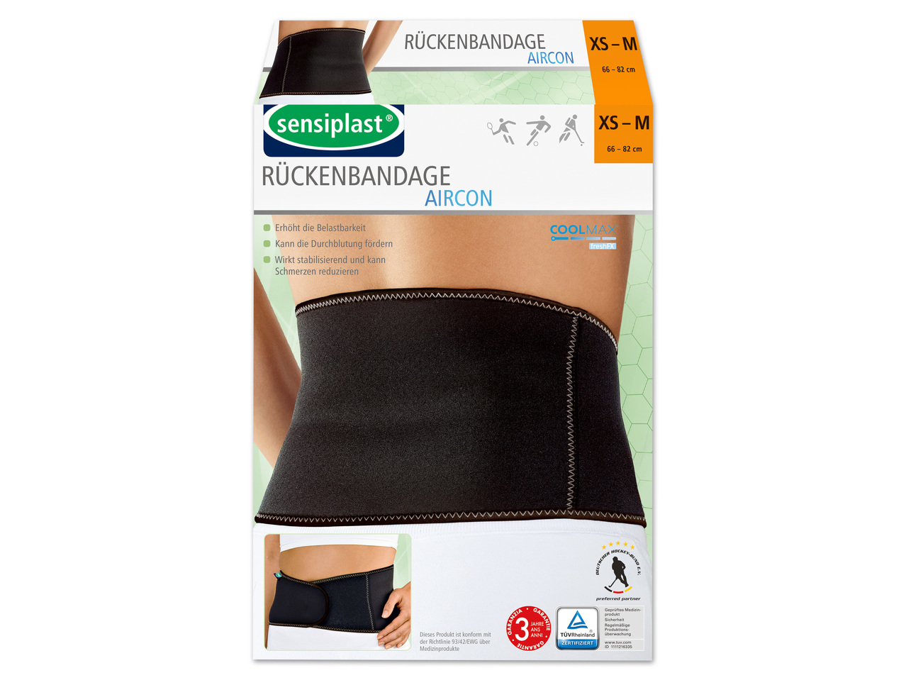 SENSIPLAST(R) „Aircon" Rücken-Sportbandage1