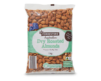 Forresters Dry Roasted Almonds 1kg