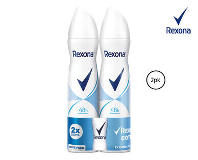 Rexona Antiperspirant Aerosol Deodorant 2 x 145g
