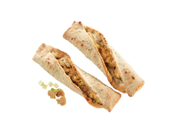 Multi-Grain Plait with Potatoes and Mushrooms
