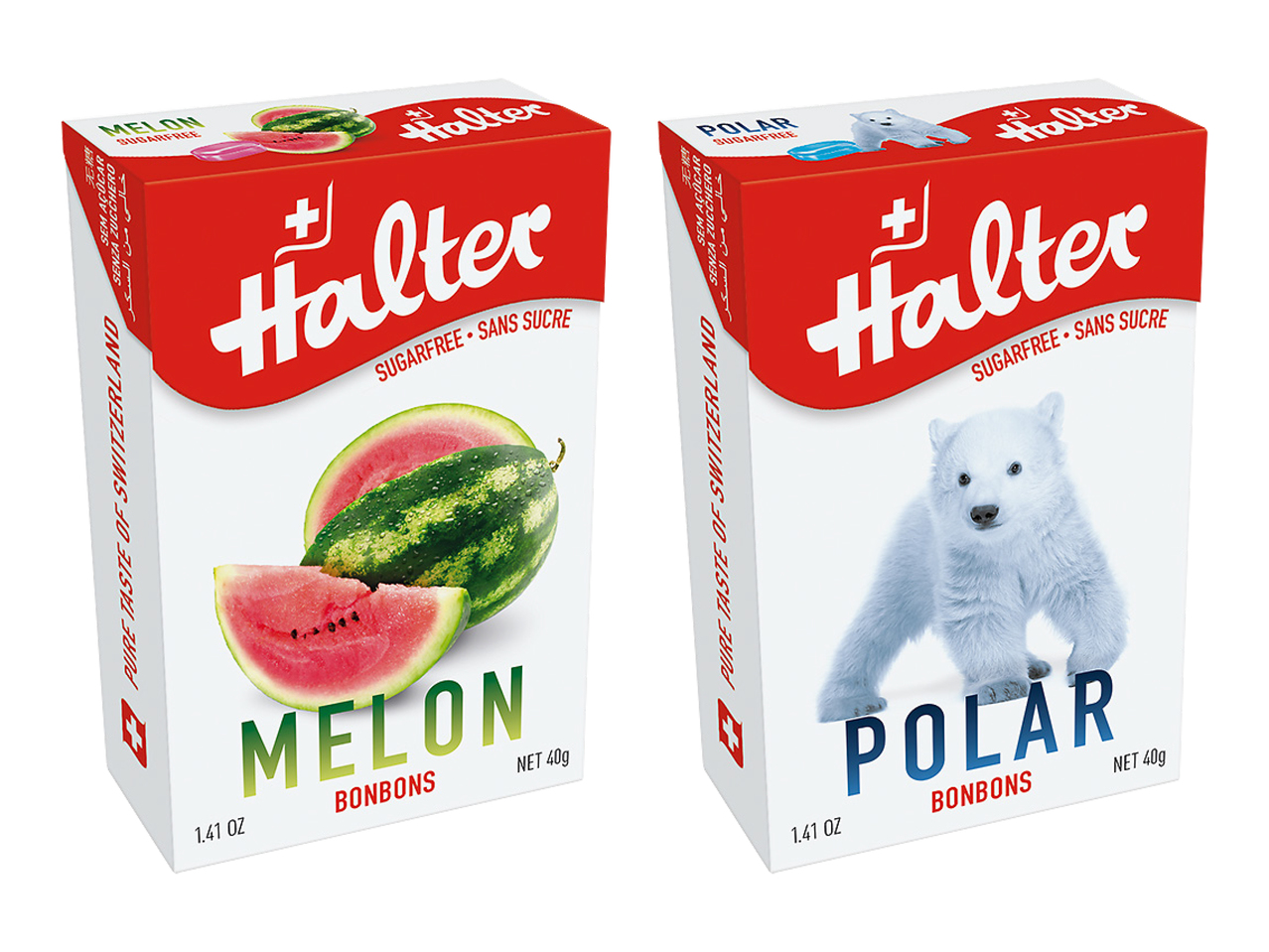 Bonbons Halter Melon/ Polar Sans Sucre