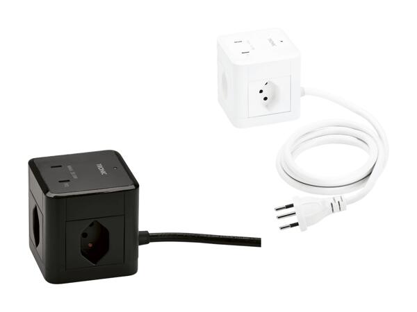 Cube de prises avec ports USB