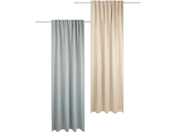 Mörkläggande gardiner, 2-pack