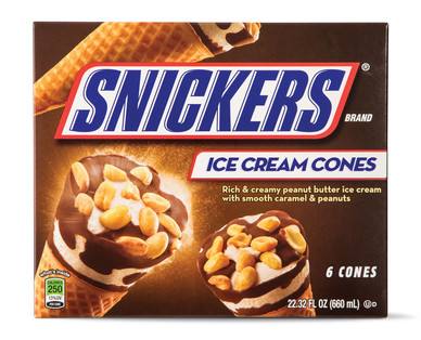 Snickers Ice Cream Cones