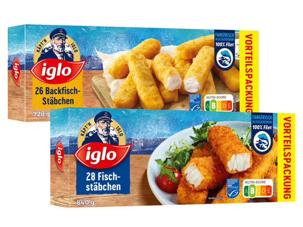 Iglo Fischstäbchen oder Backfischstäbchen