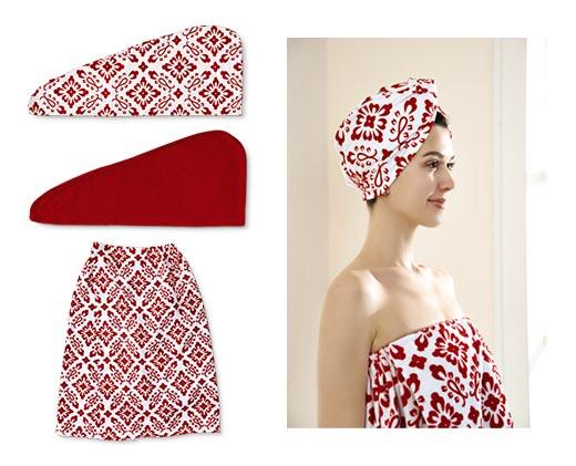 Huntington Home 
 Microfiber Body Wrap Towel or 2-Pack Hair Wrap Towels