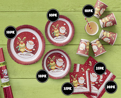 CHRISTMAS PAPER TABLEWARE