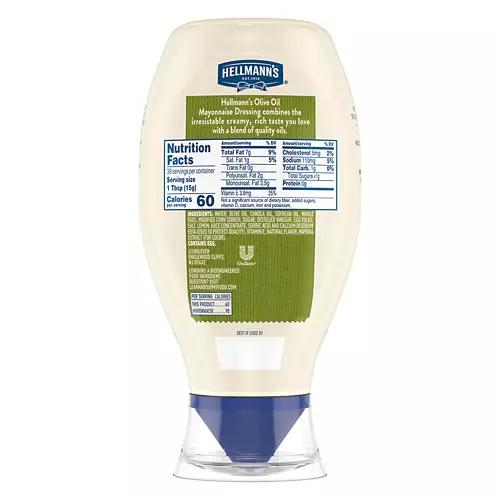 Olive Oil Mayonnaise Squeeze, 20 oz