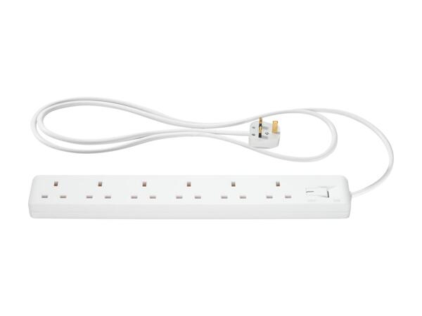 6 Socket Extension Lead