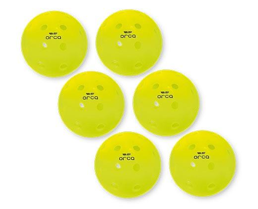 Orca Premium 6pk Outdoor Pickleballs