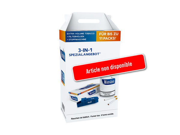 Set de tabac à rouler Winston Blue (Article non disponible)