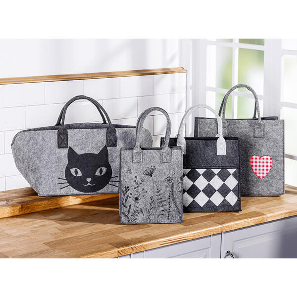 Tasche in Filzoptik