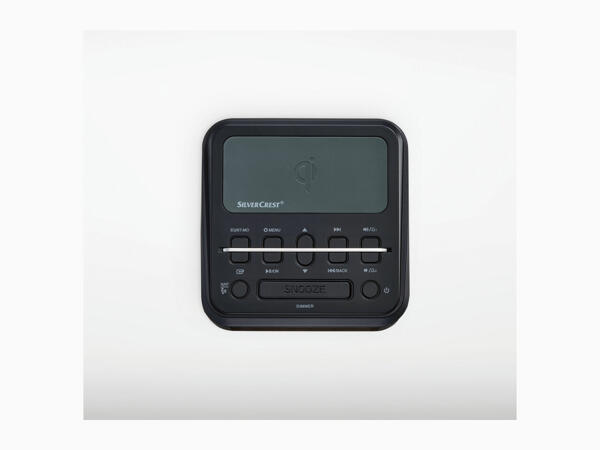 Silvercrest Bluetooth Alarm Clock Radio with Qi Charging