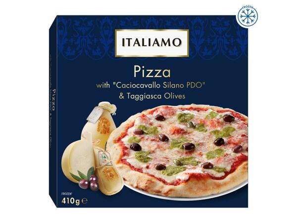 Italiamo Pizza with Caciocavallo Silano DOP and Taggiasca Olives