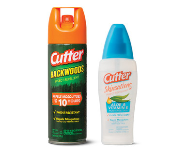 Cutter Backwoods Aerosol or Skinsations Repellent