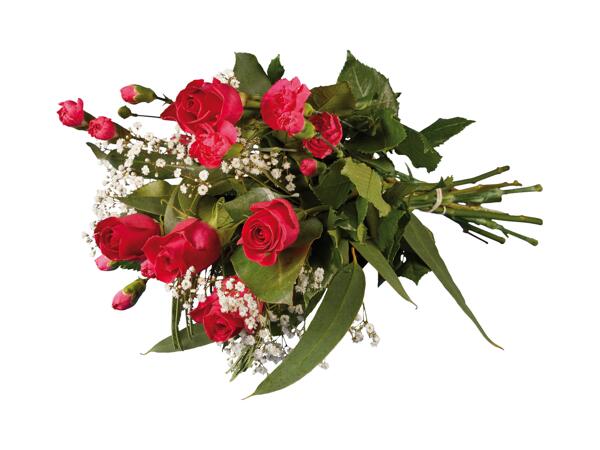 Bouquet with Roses and Carnations