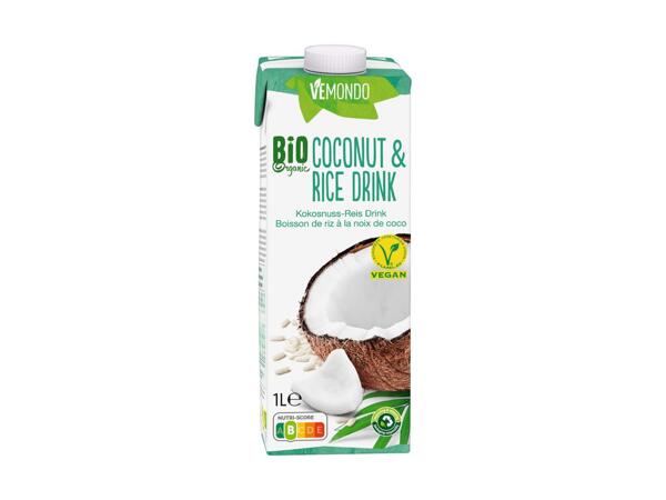 Boisson de riz à la noix de coco bio