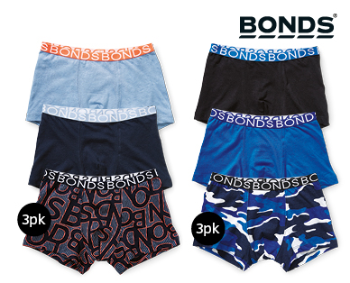 Children's Bonds Underwear 4pk or Trunks 3pk